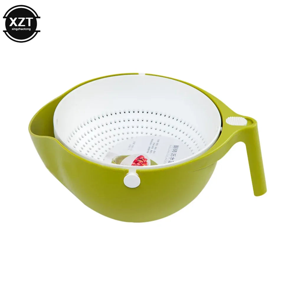 Double Drain Basket Bowl Rice Washing Kitchen Sink Strainer Noodles Vegetables Fruit Kitchen Gadget Colander Kitchen Strainers - Luvia