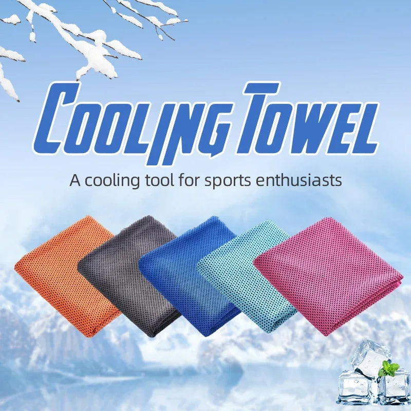 Instant Cooling Sports Towels - Reusable Ice Towels for Gym Running Camping Yoga, Quick-Dry, Portable Chill Towel for Outdoor - Luvia
