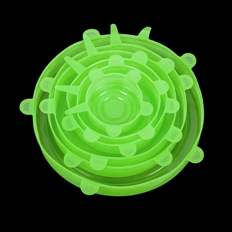 Silicone Cover Stretch Lids Reusable Airtight Food Wrap Covers Keeping Fresh Seal Bowl Stretchy Wrap Cover Kitchen Cookware - Luvia