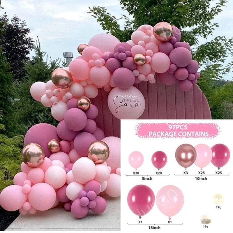 Balloon Garland Arch Kit Birthday Party Decoration Girl Birthday Foil Balloon Baby Shower Decor Globos Wedding Party Supplies - Luvia