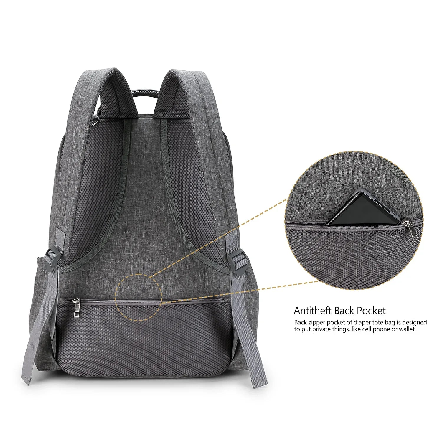 Diaper Bag Backpack，Baby diaper bag, multifunctional water-repellent travel backpack large diaper bag backpack - Luvia