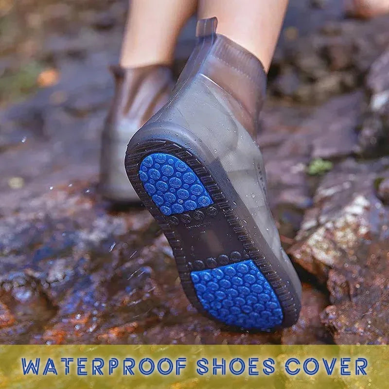 Reusable Rain Boots Waterproof Rain Shoes Covers Non Slip Silicone Overshoes Unisex Rubber Water Resistant Shoe Covers Rainy Day - Luvia