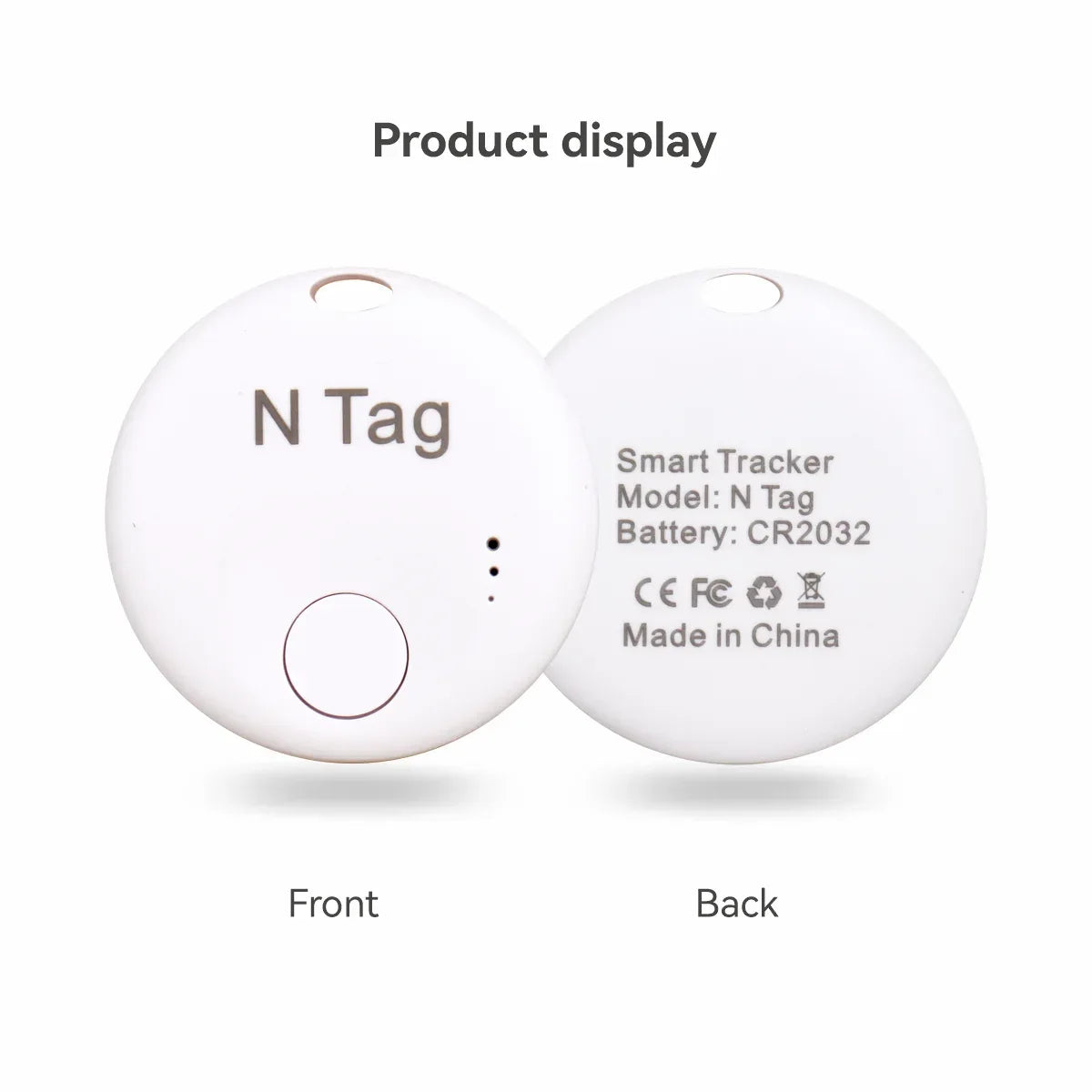 Bluetooth Smart Tag Air Tracker Tags Work with Find My APP (iOS Only) Tracking Locator Device Search Item Finder Luggage Key Bag - Luvia