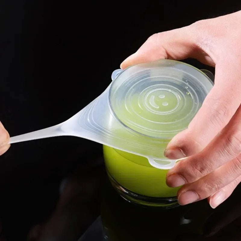 Silicone Cover Stretch Lids Reusable Airtight Food Wrap Covers Keeping Fresh Seal Bowl Stretchy Wrap Cover Kitchen Cookware - Luvia