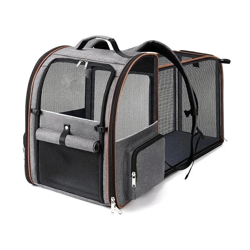 Expandable Pet Carrier Backpack For Small Cats And Dogs Airline Approved Foldable Dog Carrier With Comfortable Inner Padding - Luvia