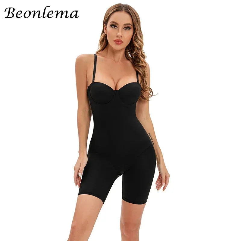 Bodysuit Women Shapewear Body Shaper With Cup Compression Bodies Belly Sheath Waist Trainer Reductive Slimming Underwear - Luvia
