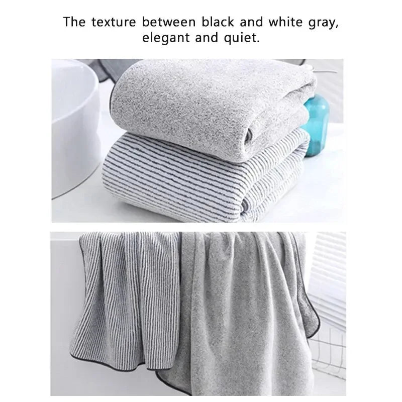 1PCS Thickened Bath Towels for The Body Microfiber Towel for Gym Sports Shower Robe for Spa Beath Home - Luvia