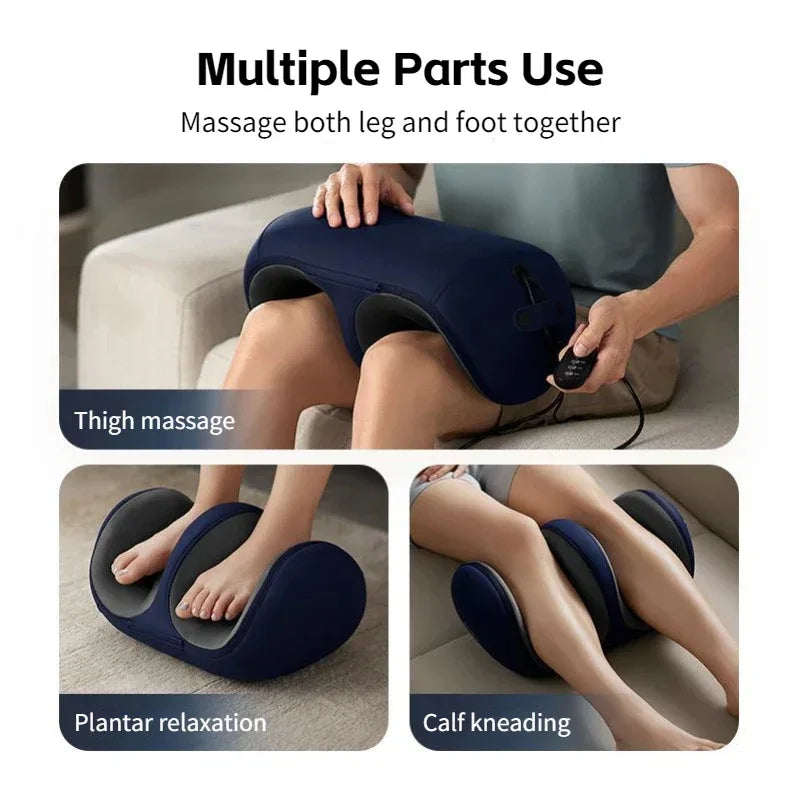 Newest 2 in 1 Shiatsu Foot Massager with Heat for Plantar Fasciitis Feet and Calf Massager Machine for Tired Muscles Pain Relief - Luvia