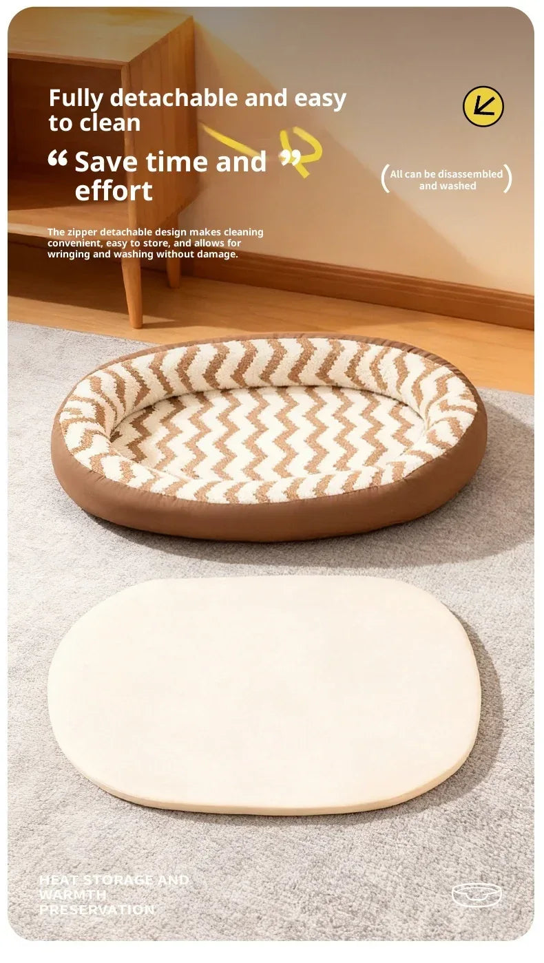 Orthopedic Memory Foam Dog Bed Machine Washable Removable Cover Supportive Mattress for Small Medium Large Dogs Cats Pets - Luvia