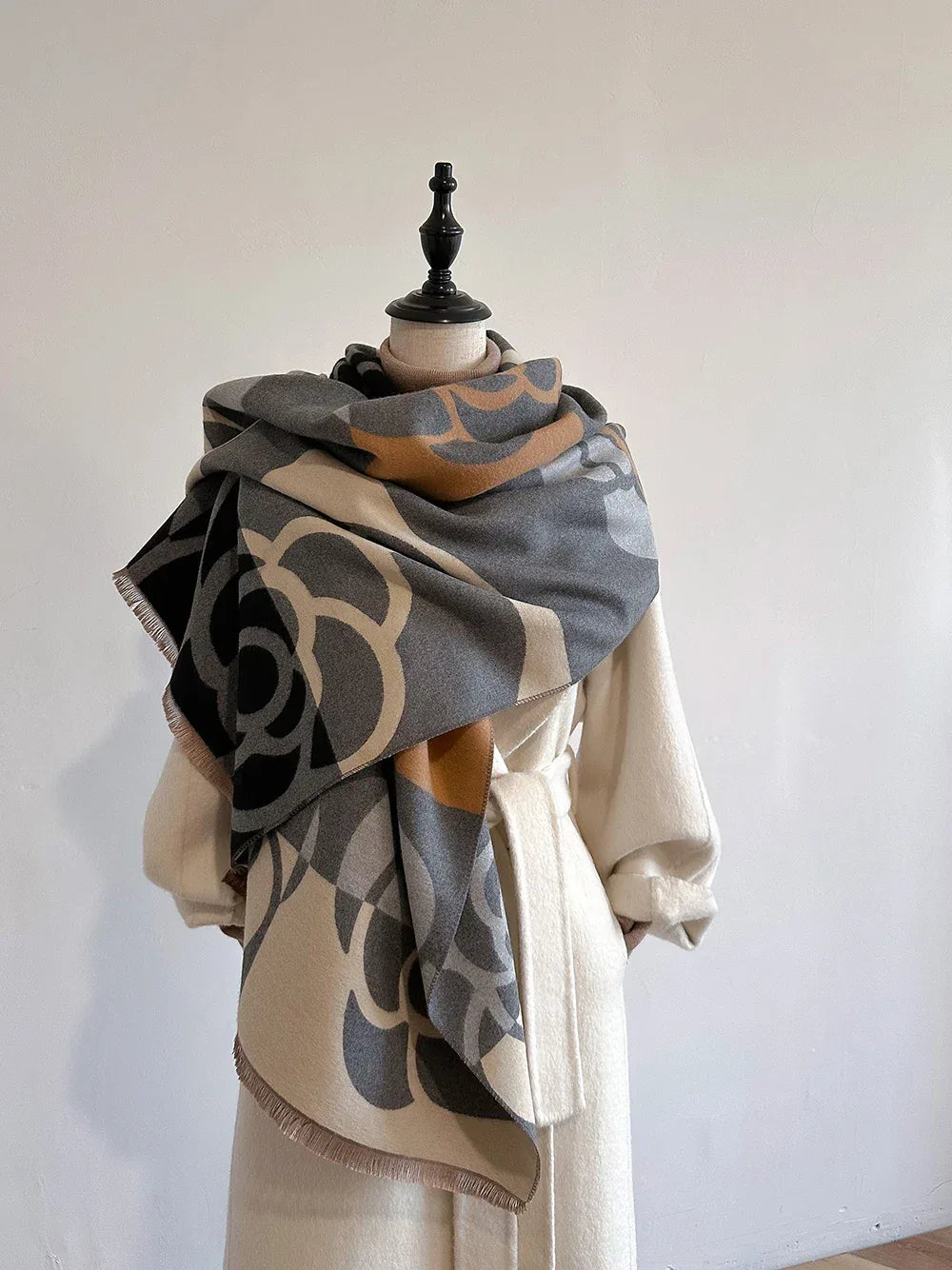 Cashmere Scarf for Women Thick Warm Winter Blanket Brand Female Luxury Quality Shawl Wrap Bufanda 2024 Poncho Echarpe Pashmina - Luvia