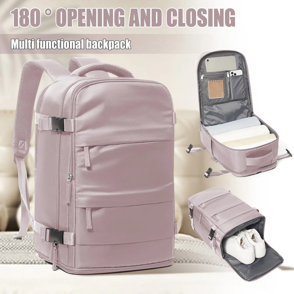 Women Men Travel Backpack , Cabin Bag Ryanair Hand Luggage 40x20x25 Travel Backpack College Bookbag Laptop Bag, eastpak rucksack - Luvia