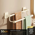 Adhesive Towel Rack 30-80cm Adjustable, No Drill Bathroom Towel Bar for Shower Room - Luvia