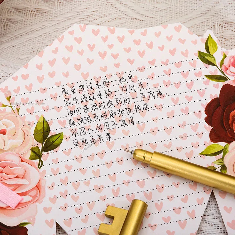 Creative Carnation Thanks Flowers Postcard Exquisite Beautiful Greeting Card Floral Birthday Cards Teacher Day Birthday Gifts - Luvia