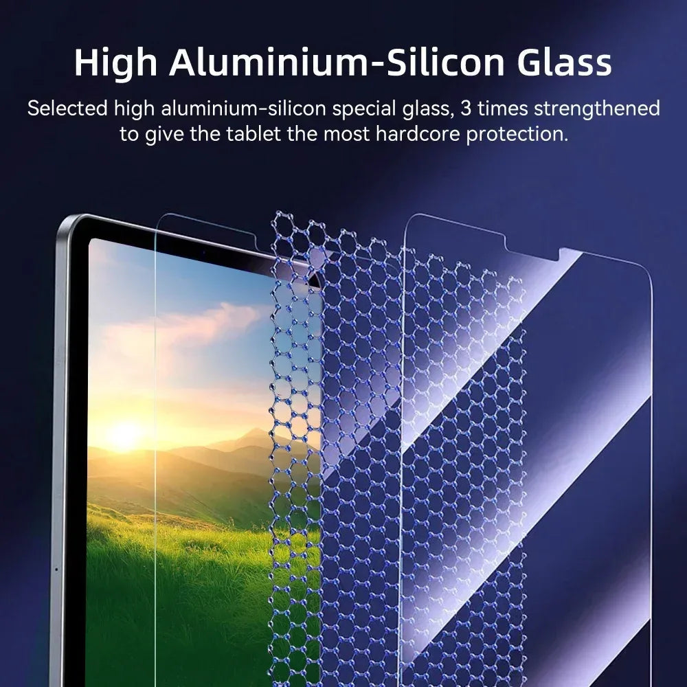 Tempered Glass Screen Protector for iPad Air M2 M3 2025 iPad Pro 11 13 M4 iPad 5 6 7 8 9 10th Gen iPad Air 4 5 iPad Mini 6 7 - Luvia