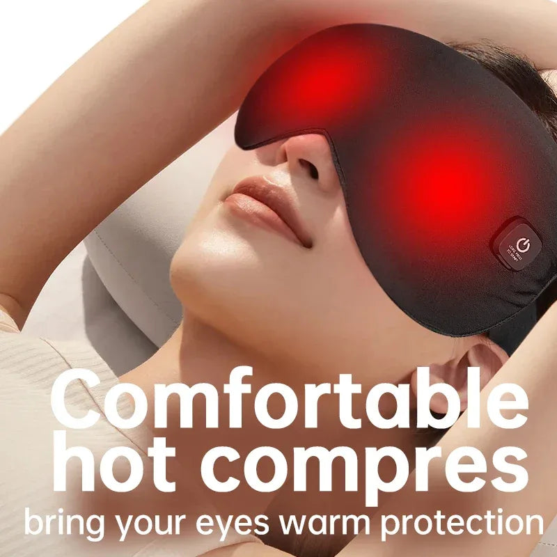 Electric Steam Eye Massager Sleeping Mask Heated Eye Resistant Remover Eye Temperature Massage Relieve Fatigue Eye Shade - Luvia