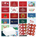 Christmas Cards With Envelopes And Card Organizer(Pack Of 24) Holiday Greeting Cards And Envelopes Christmas Gift Cards - Luvia