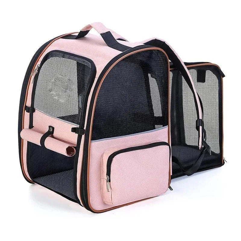 Expandable Pet Carrier Backpack For Small Cats And Dogs Airline Approved Foldable Dog Carrier With Comfortable Inner Padding - Luvia