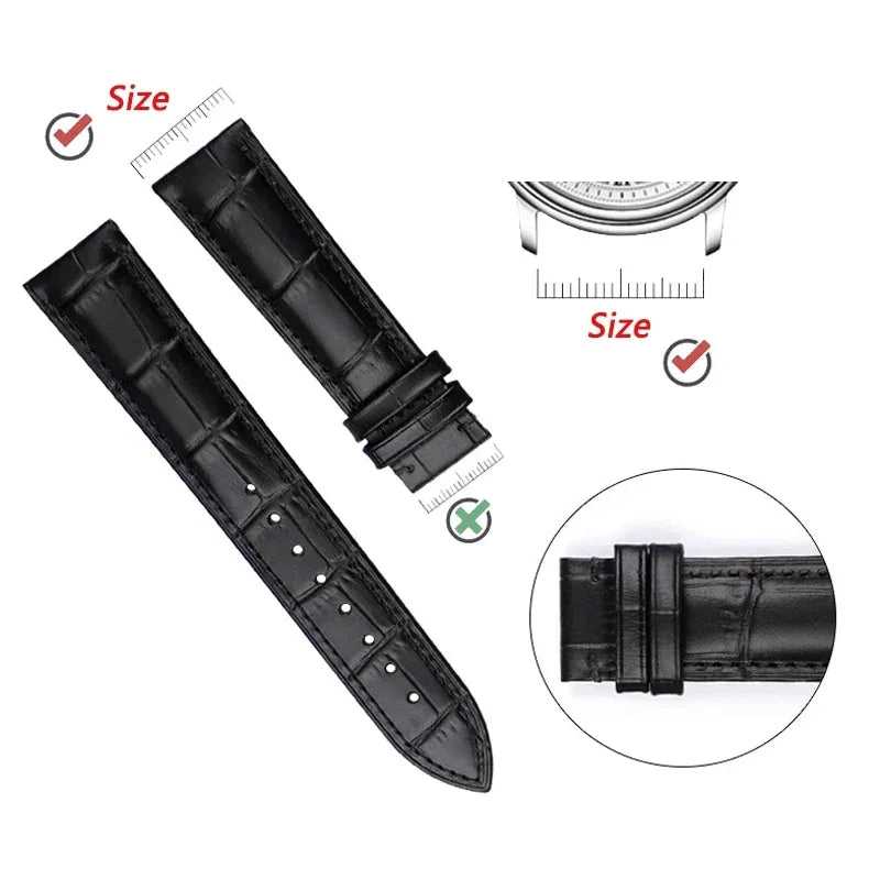 4PCS Watchband Keeper Leather 20mm 22mm 24mm 18mm 26mm 14mm 16mm 19mm 21mm Band-ring Movable strap Loop Watch Accessories - Luvia