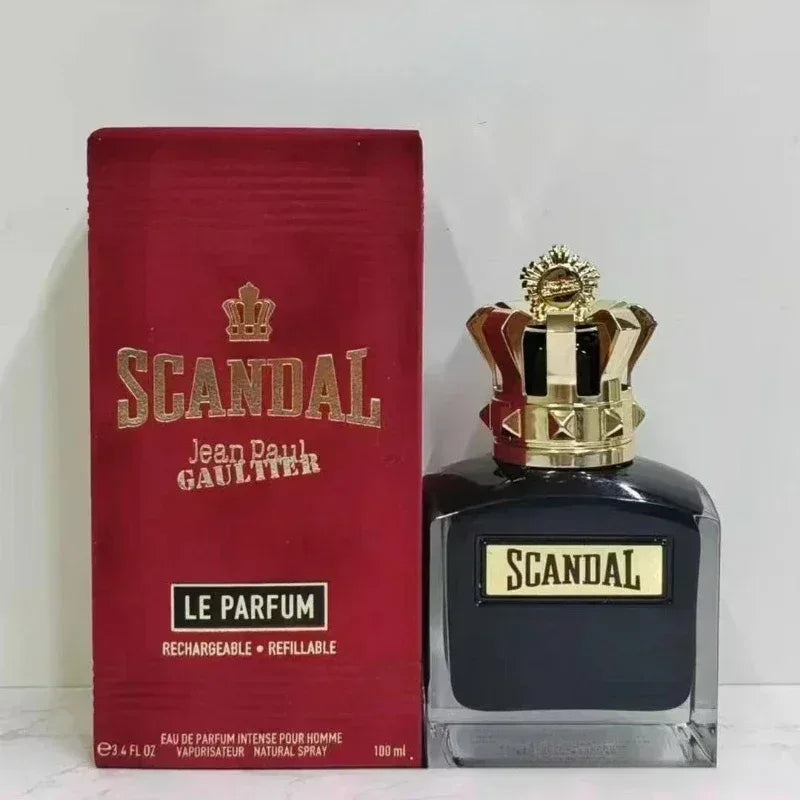Scandal for Men Eau De Parfum Long Lasting Woody Fragrance Vetiver Leather & Sandalwood Cologne Premium Perfume Gift Set for Him - Luvia