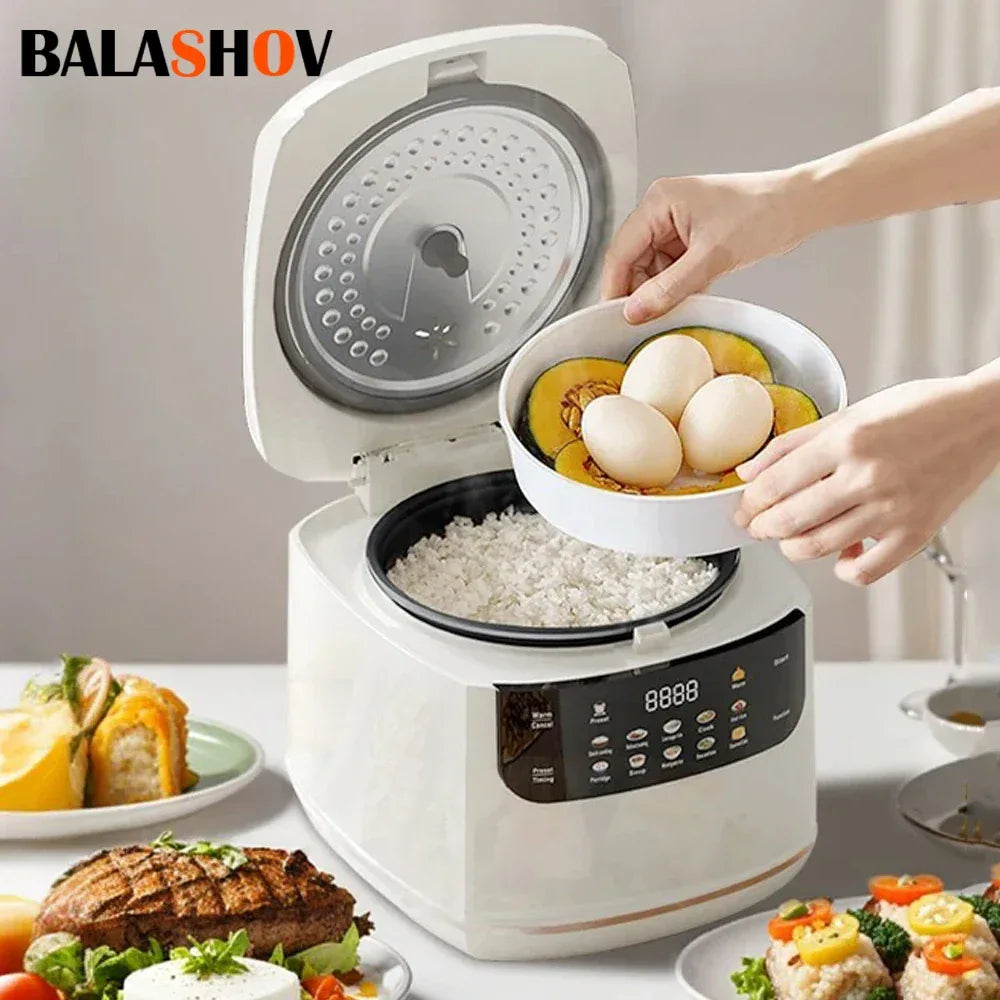 Electric Rice Cooker 2L 1-3 People Multi Cooker Non-Stick Pot Smart Mechanical MultiCooker Steamed Mini Rice Pot For Home - Luvia