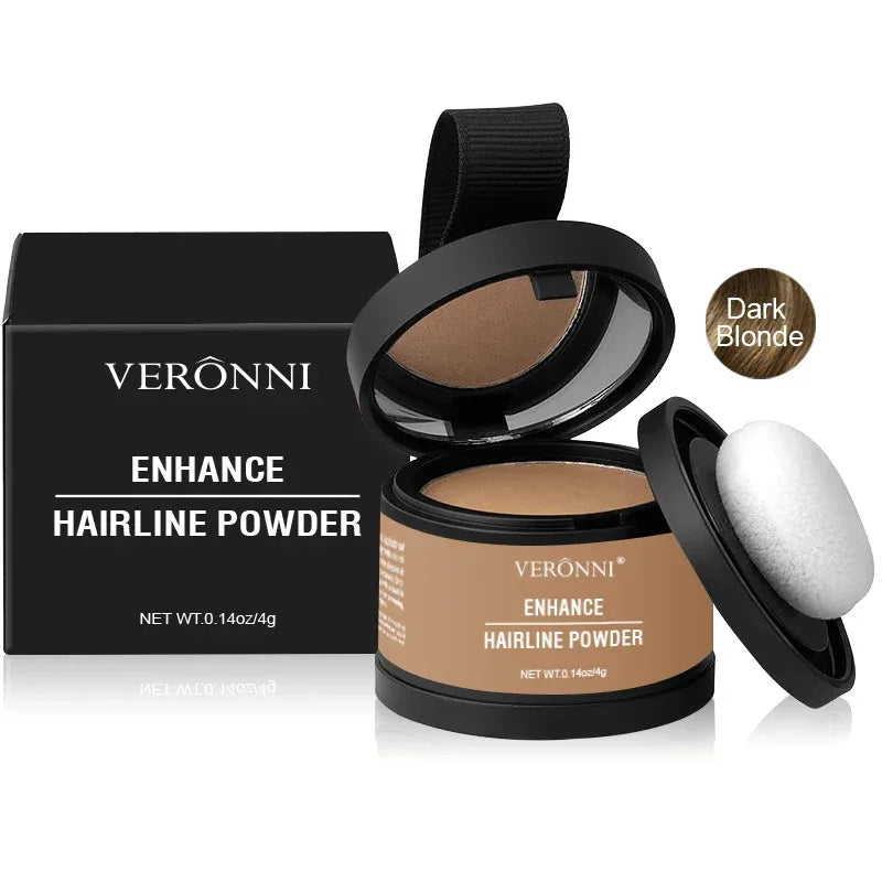 14 Color Hair Line Powder Black Root Up Natural Instant Waterproof Hairline Shadow Concealer Coverage Paint Repair Fill In Hair - Luvia