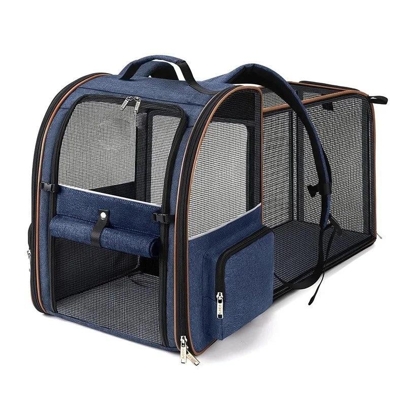 Expandable Pet Carrier Backpack For Small Cats And Dogs Airline Approved Foldable Dog Carrier With Comfortable Inner Padding - Luvia