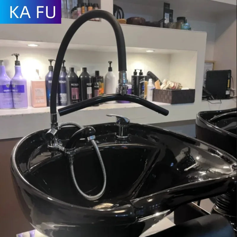 Salon Spa Waterfall Outlet Head Therapy Water Circulation Waterfall Frame for Shampoo Washbasin Accessory - Luvia