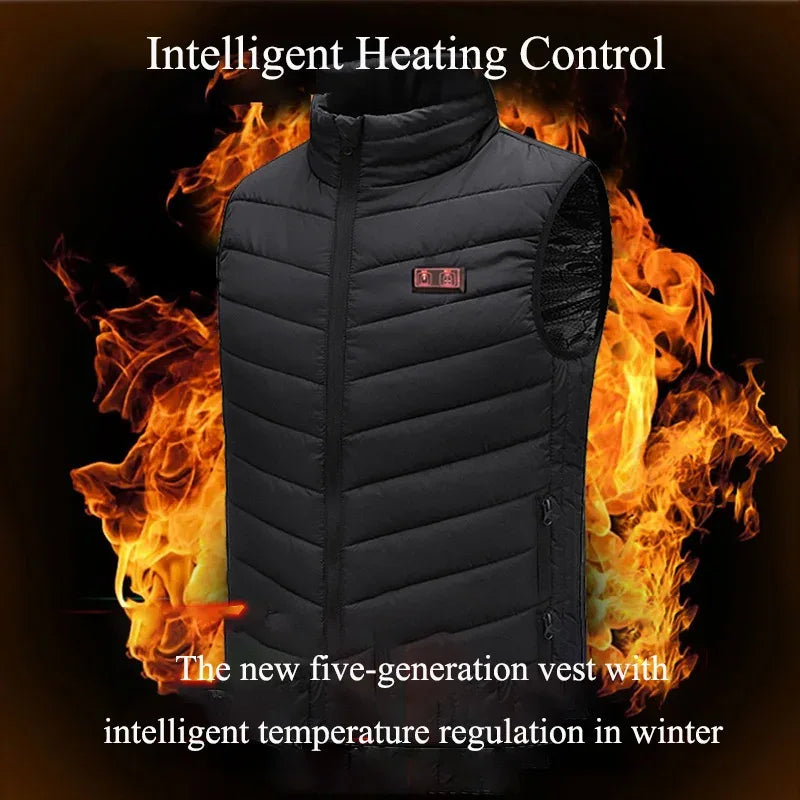 17/13/9 Areas Usb Heated Jacket Men Women Electric Heated Vest Heating Vest Heated Bodywarmer Usb Inner Heat Vest Veste - Luvia