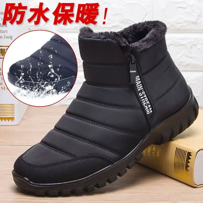 Men's Winter Sports Shoes - Anti-Slip Warm Sneakers - Luvia