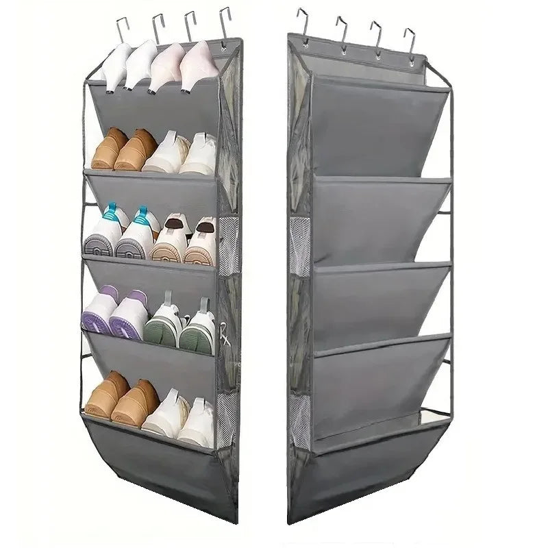 Over The Door Shoe Organizer Hanging Shoe Organizer Storage Multi-Purpose Organizer for Shoes Accessories Purses Hanging Sneaker - Luvia