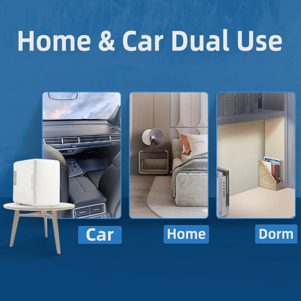 Mini Refrigerator Home Multifunction Portable Beauty Refrigerator Face Fridge Fridge 4L Desktop Cosmetics Refrigerators CarHome - Luvia