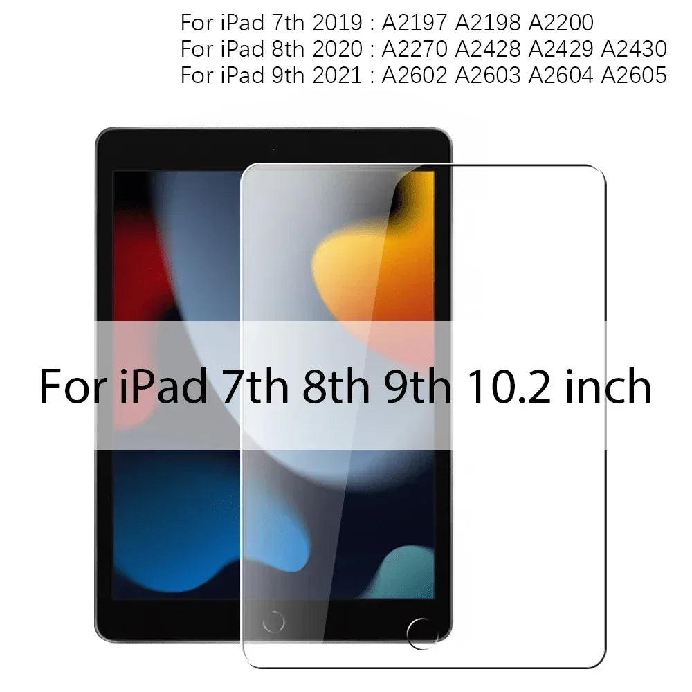 3PCS Tempered Glass For Ipad Pro 13 12.9 11 6th M4 M2 2024 Air 5 4 3 2 1 9 9th 10 10th Gen Mini 6 10.9 10.2 9.7 Screen Protector - Luvia