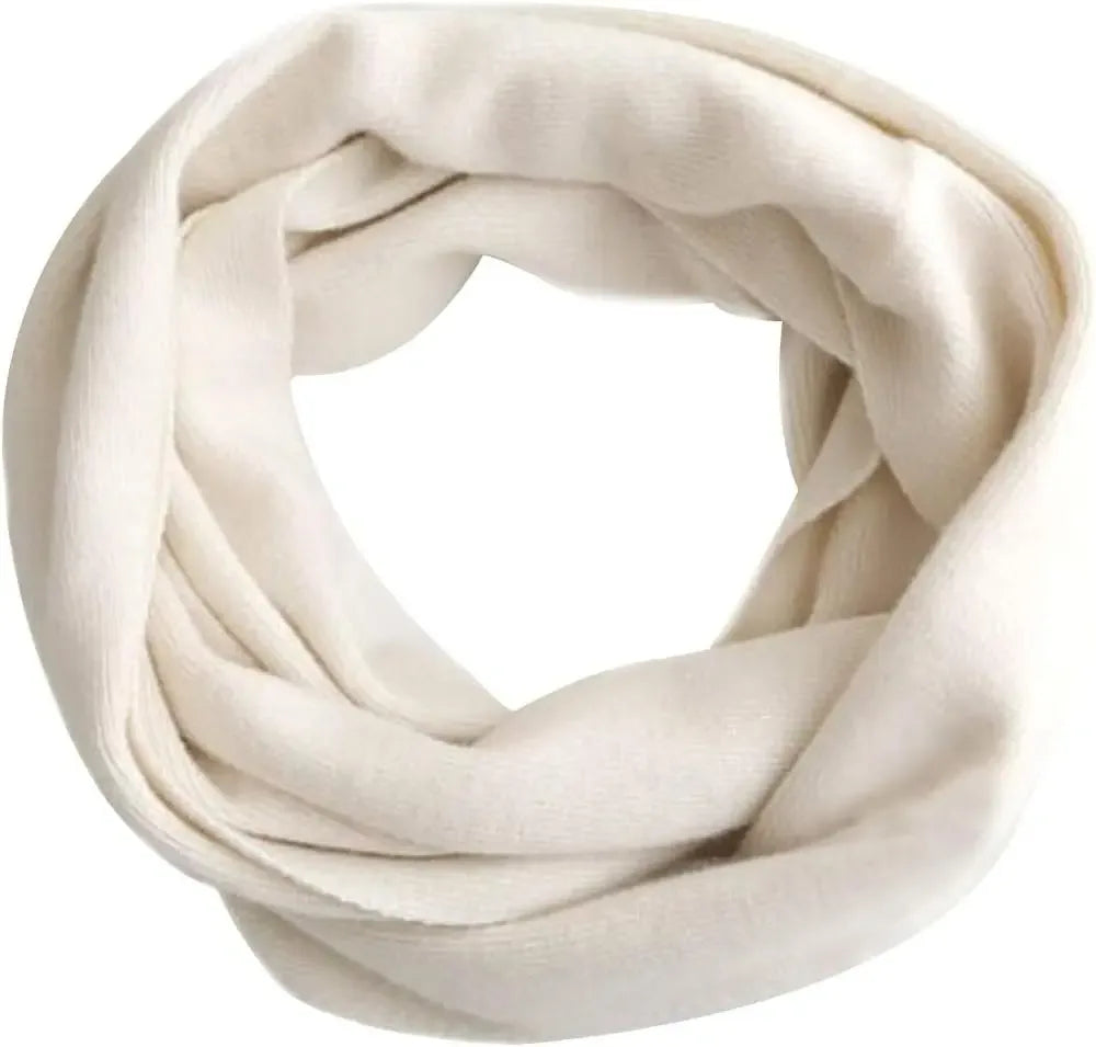 Unisex Soft Cashmere Solid Infinity Scarf Womens Mens LuxuriousNeck Warmer Cozy Loop Wrap Elegant Endless Circle Scarf Versatile - Luvia