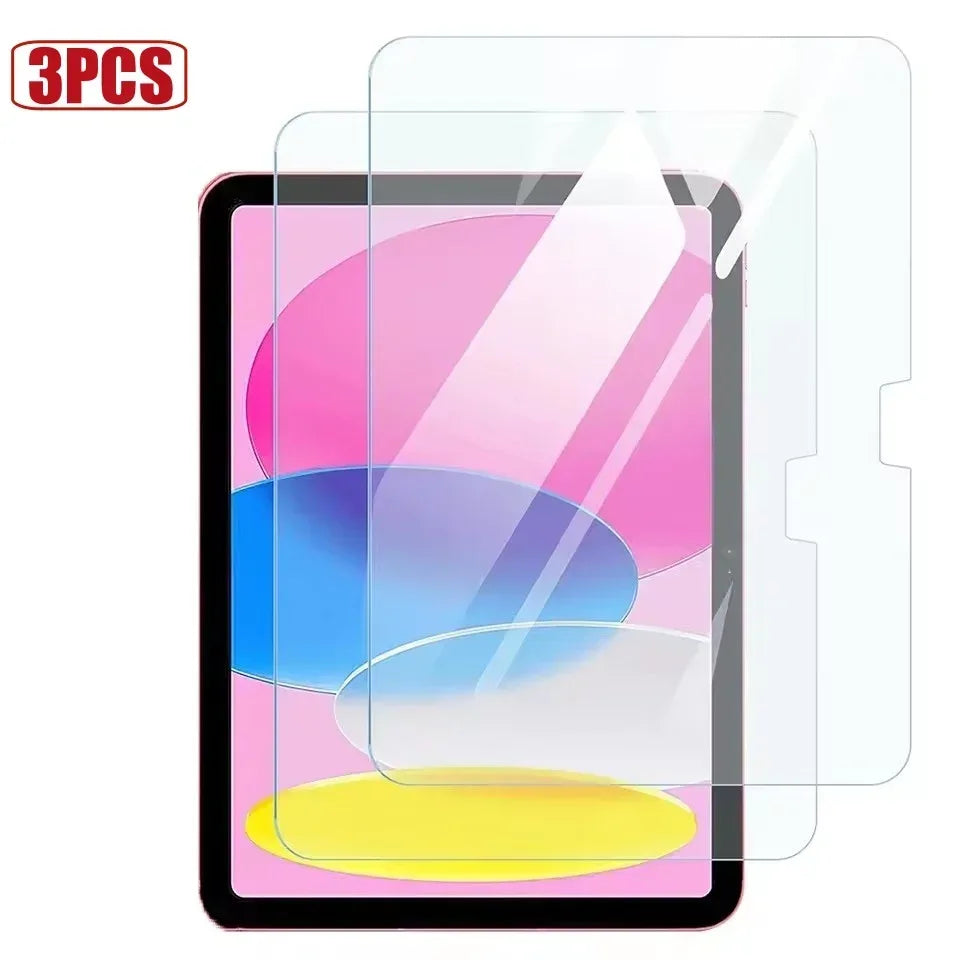 3PCS Tempered Glass For Ipad Pro 13 12.9 11 6th M4 M2 2024 Air 5 4 3 2 1 9 9th 10 10th Gen Mini 6 10.9 10.2 9.7 Screen Protector - Luvia