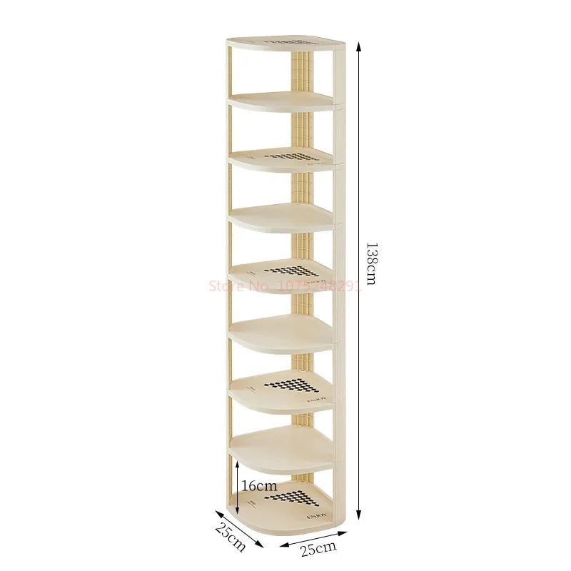 Multi layer shoe rack, space saving, household simple shoe cabinet, economical, door crevice, large capacity storage rack - Luvia