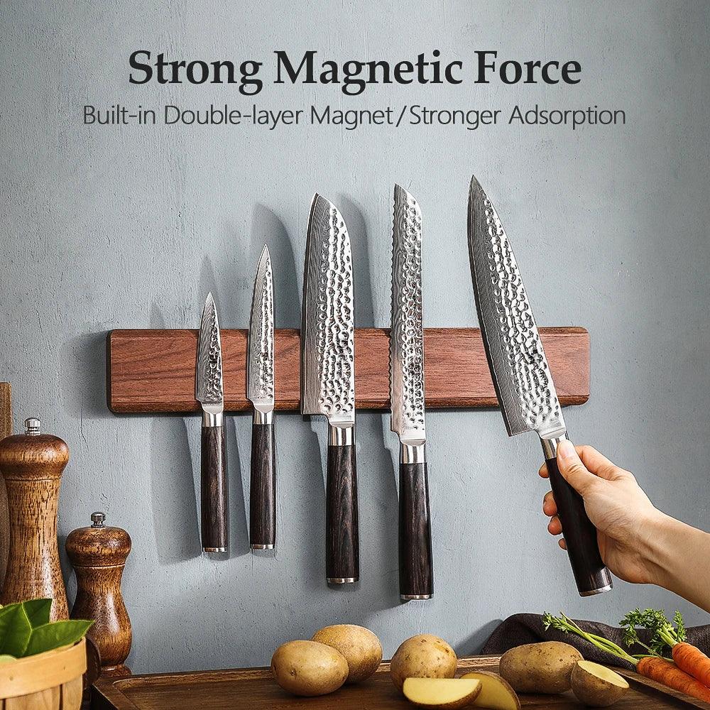 XINZUO Magnetic Knife Strip Holder for Kitchen Knife Stand Bar Strip Wall Mount Magnetic Knives Storage Rack Cooking Accessories - Luvia