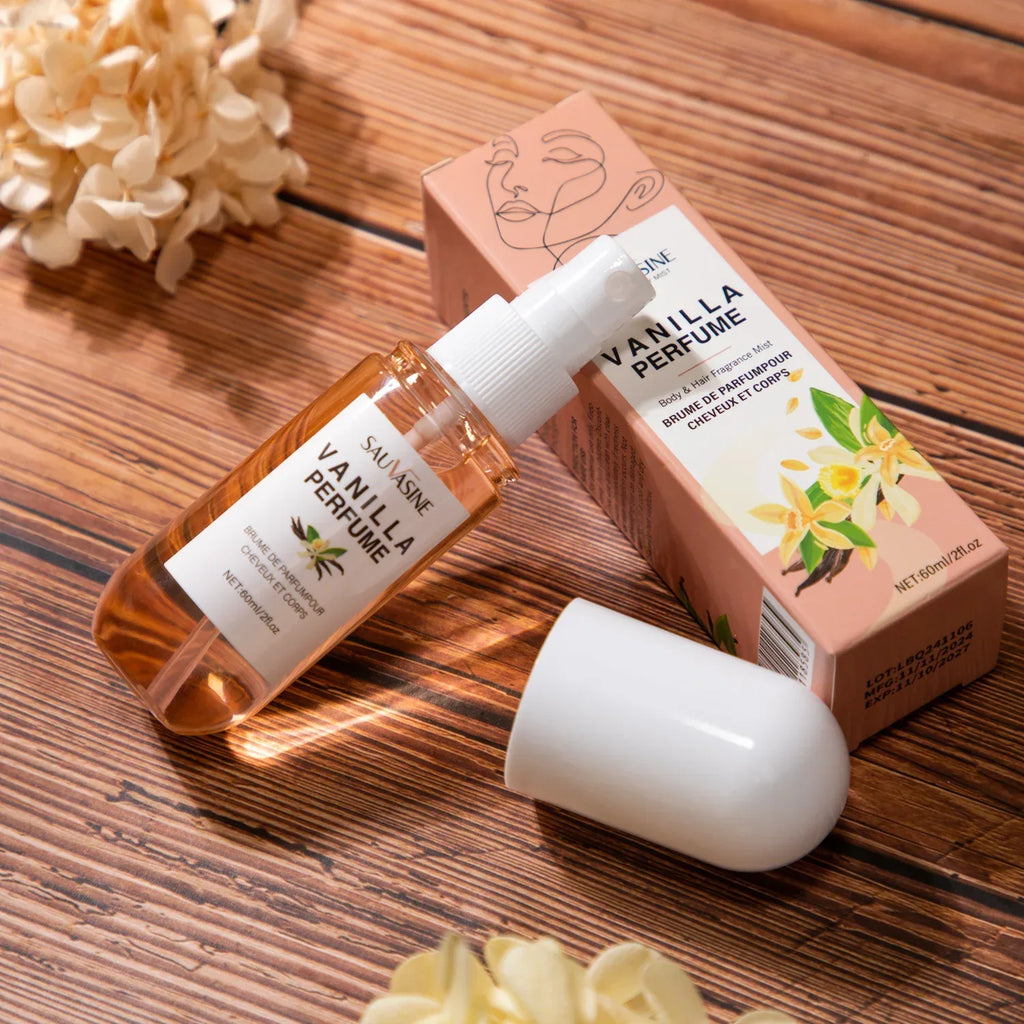 2.03Fl Oz Vanilla Skin Body Mist Vanilla Hair and Body Perfume Mist for Women & Men Long-Lasting Fragrance Body Spray for Gifts - Luvia