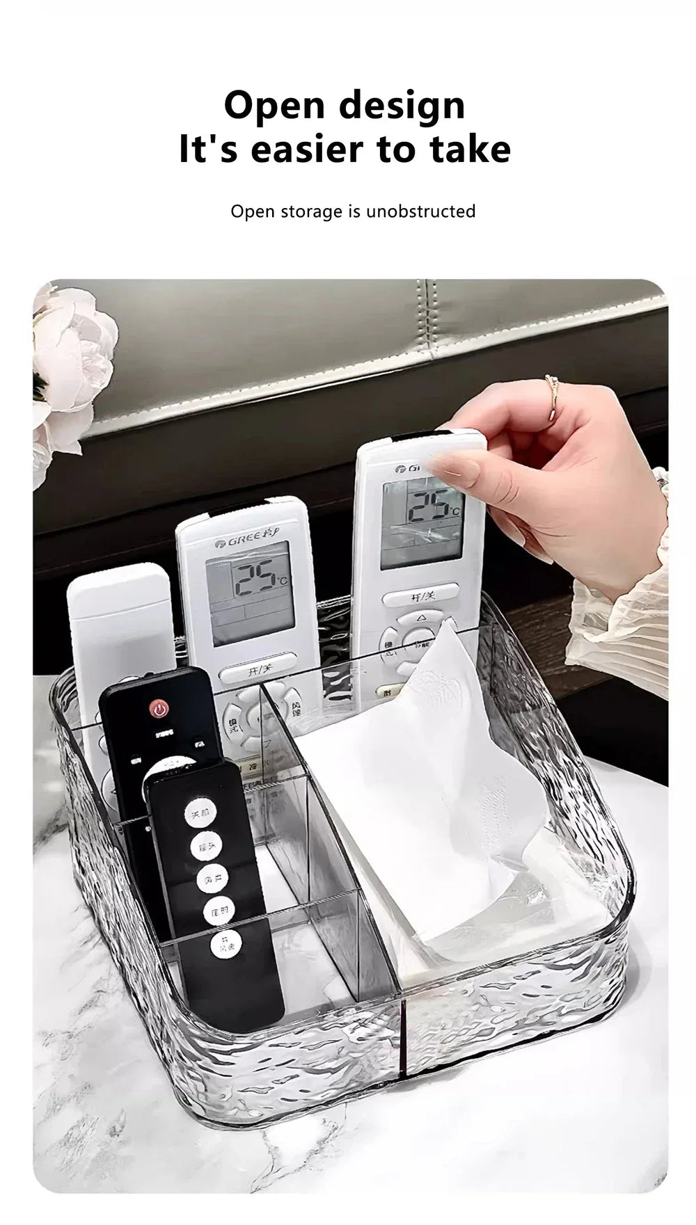 Cosmetic Organizer For Vanity Makeup Organizer Clear Acrylic Cosmetic Storage Box Perfume Holder Skincare Organiser For Lipstick - Luvia