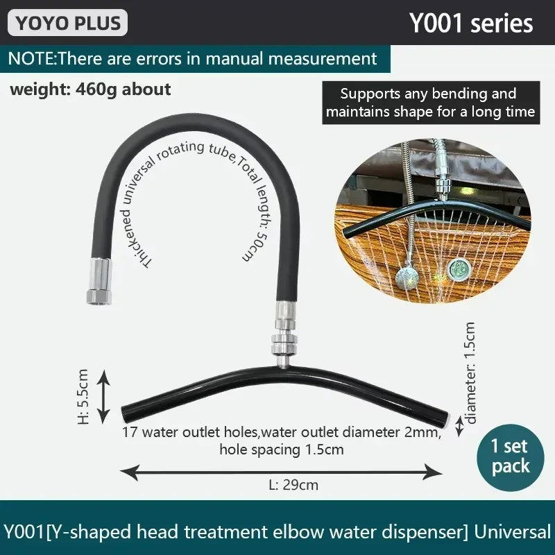 Salon Spa Waterfall Outlet Head Therapy Water Circulation Waterfall Frame for Shampoo Washbasin Accessory - Luvia