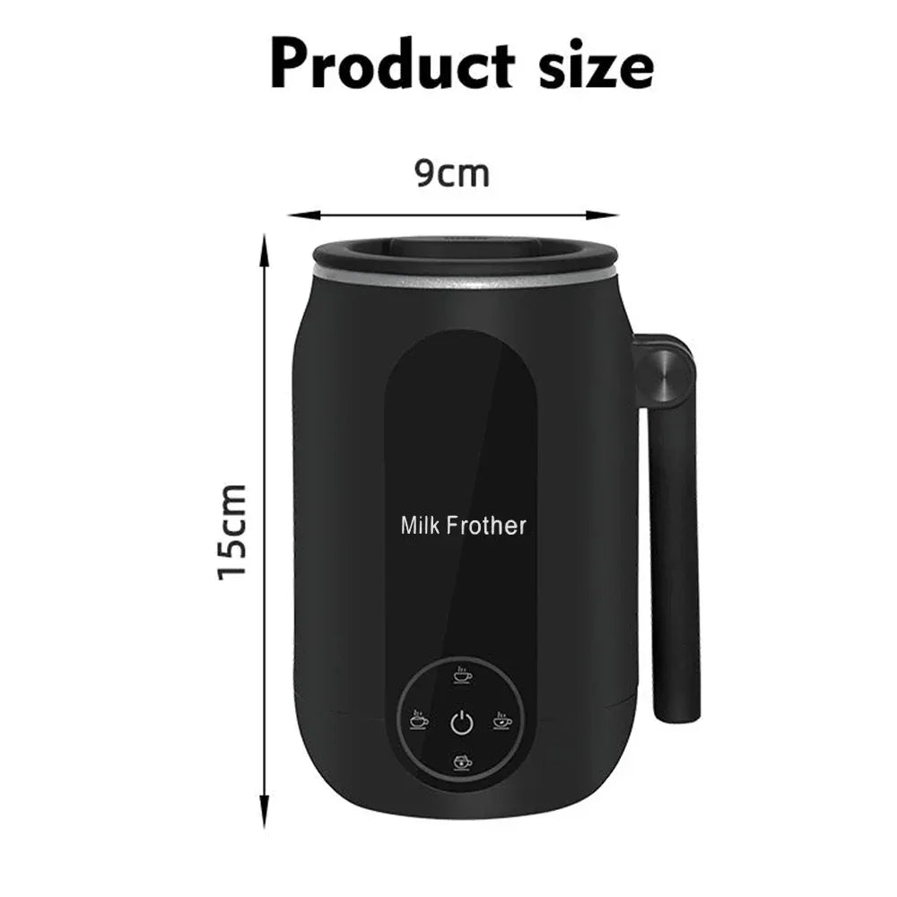 Electric Milk Frother Cooker for Frothing 4-in-1 Milk Steamer with Rotatable Handle Foam Maker for Coffee/Latte/Cappuccino - Luvia