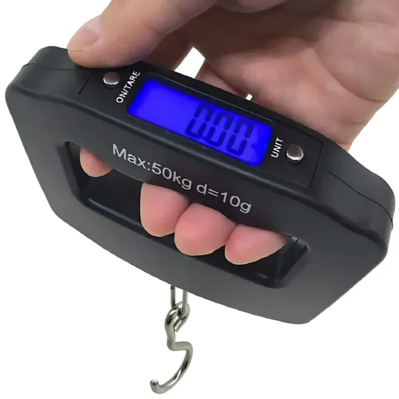 50kg/10g Digital Luggage Scale Electronic Portable Suitcase Travel Weighs With Backlight Electronic Travel Hanging Scales - Luvia