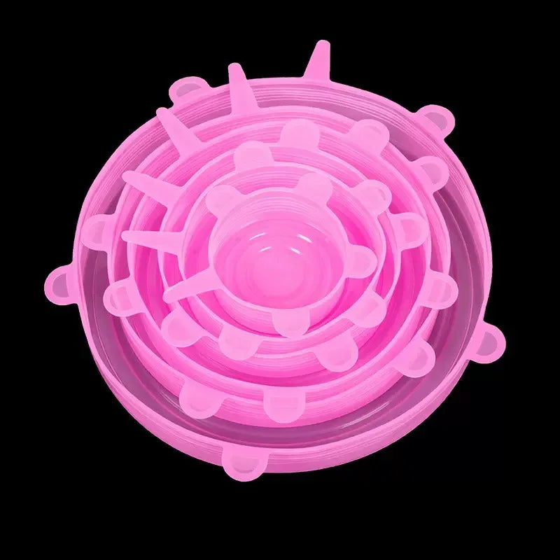 Silicone Cover Stretch Lids Reusable Airtight Food Wrap Covers Keeping Fresh Seal Bowl Stretchy Wrap Cover Kitchen Cookware - Luvia