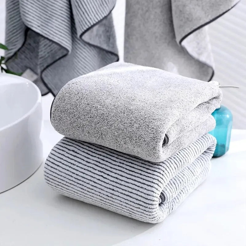 1PCS Thickened Bath Towels for The Body Microfiber Towel for Gym Sports Shower Robe for Spa Beath Home - Luvia