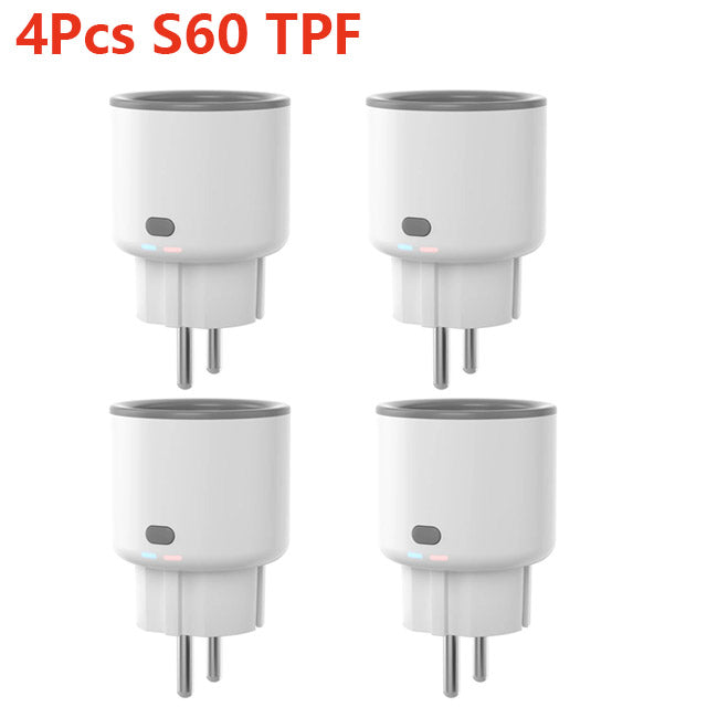 SONOFF Smart Socket S60 TPF EU WiFi 16A Smart Plug With Energy Monitoring Remote Control Timer Voice Control Smart Scene Current