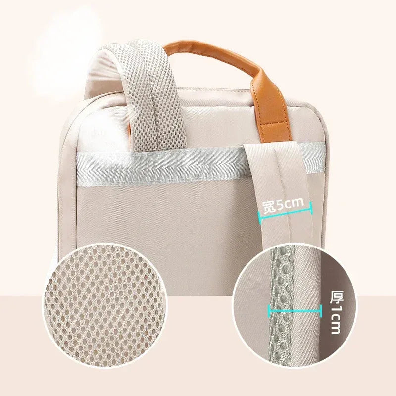 Laptop Bag 14 16 Inch Waterproof Backpack Large Capacity Portable Tablet Sleeve Case Handbag Briefcase Travel Student Women - Luvia