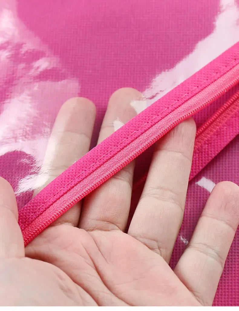 Wig storage bag, organizing bag, wig case, wig-specific transparent bag, zipper bag - Luvia