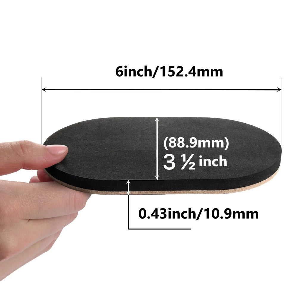 Felt Furniture Sliders Hardwood Floors - 4 PCS 6" x 3 1/2" Furniture Sliders - Heavy Duty Felt Sliders Hard Surfaces - Luvia