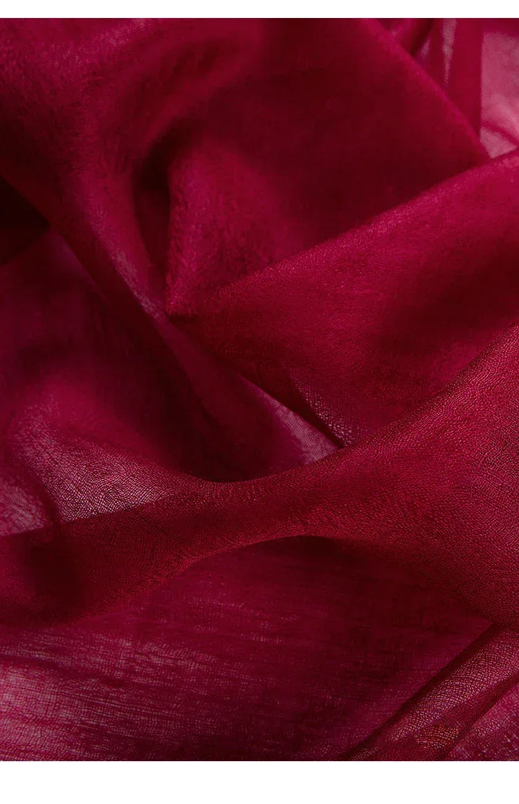 100% Cashmere Scarf Women Luxury Brand Warm Soft Wrap Shawl Large Size Fashion Pashmina Thin Scarf Summer Four seasons - Luvia