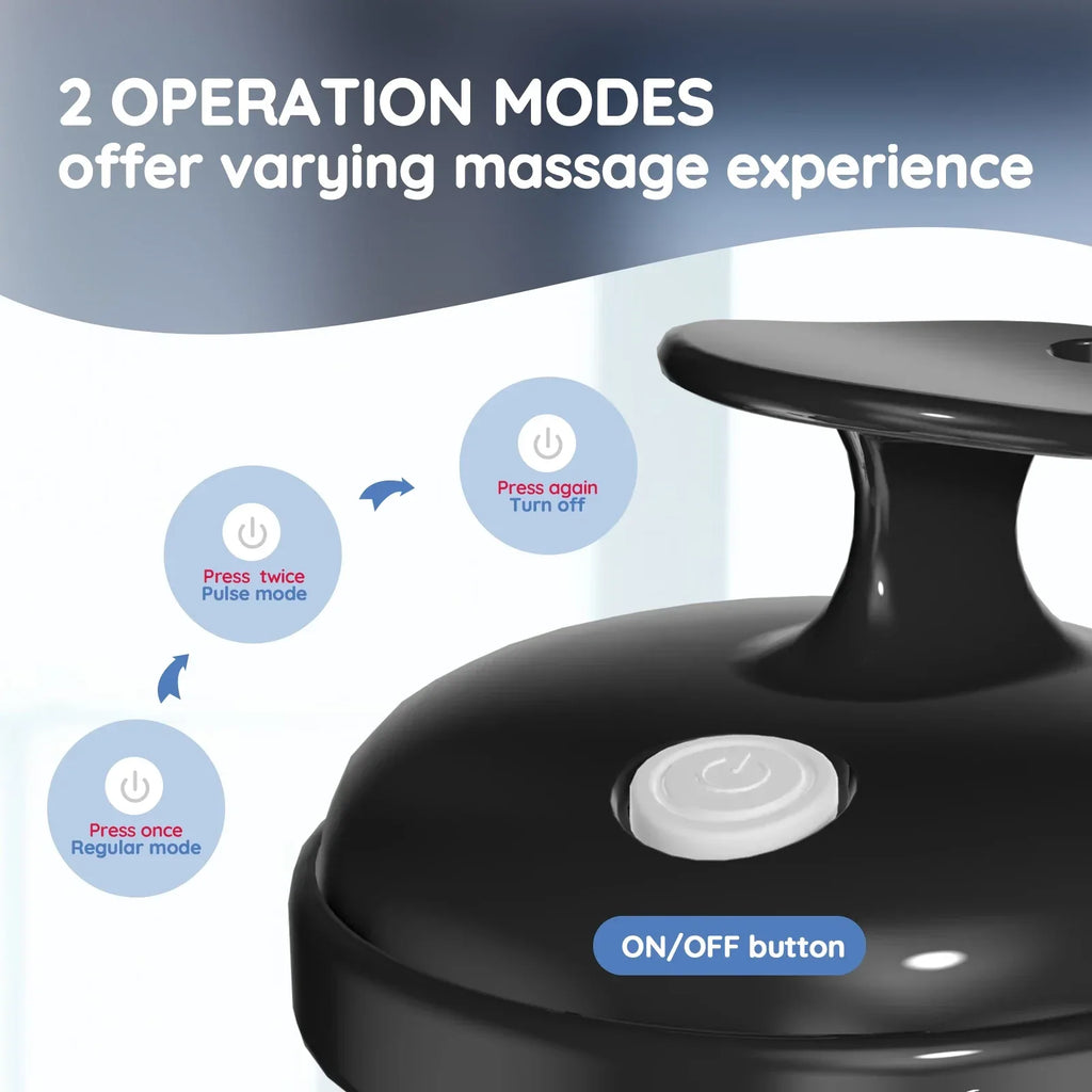 Scalp Massager Hair Growth Scalp Scrubber with Soft Silicone Bristles for Hair Growth Dandruff Removal, Hair Shampoo Brush Scalp - Luvia