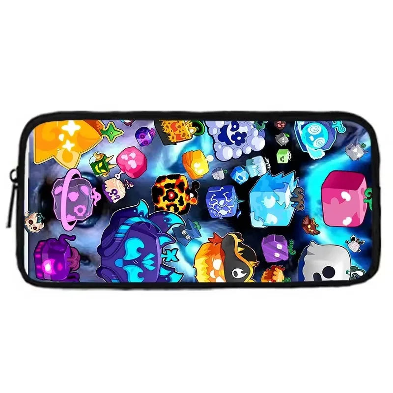 Child School Cartoon Blox Fruits Backpack With Shoulder Bag Pencil Bags School Bags for Boys Girls Best Gift